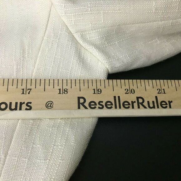 Vintage 90s Sasson Blazer Size 10 Ivory Long Sleeve Polyester Blend Womens Y2K - Picture 4 of 8